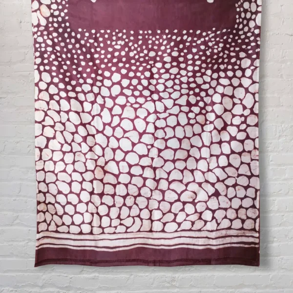 Maroon Designer Silk Batik Saree